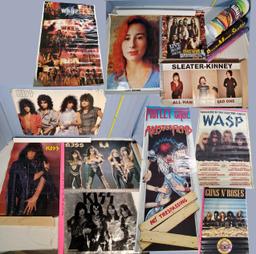 Collection Vintage Rock N Roll Poster incl KISS