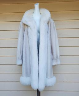 Amazing Genuine Christian Dior Fourrure Mink & Fox Fur Stoller Coat