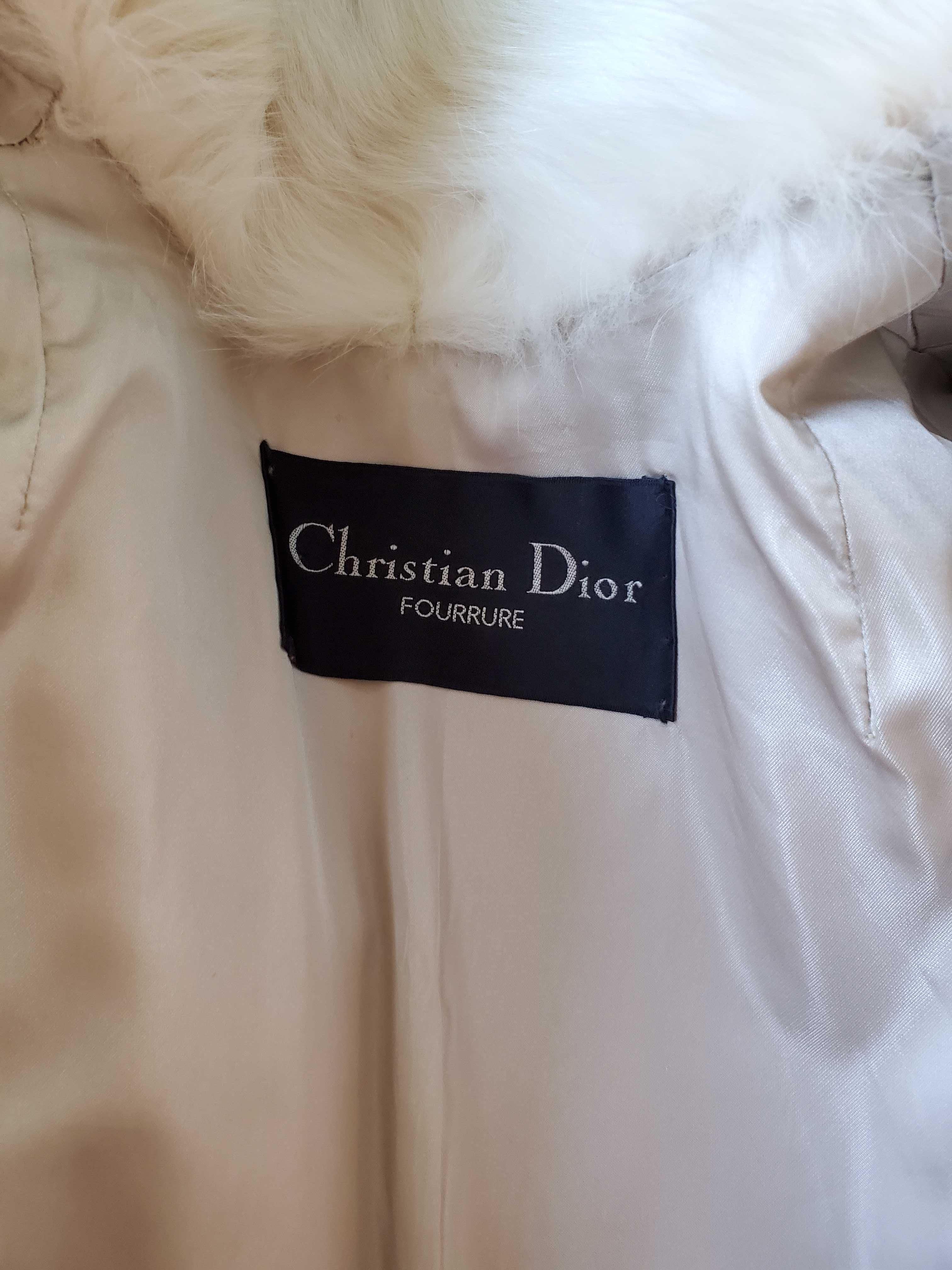 Amazing Genuine Christian Dior Fourrure Mink & Fox Fur Stoller Coat