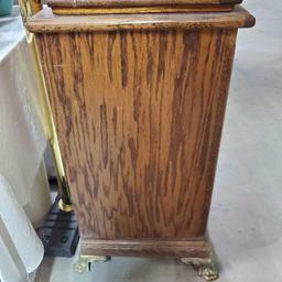 1939 Mills Novelty Co. "Bursting Cherry" Nickel Slot Machine With Vintage Oak Single Door Stand