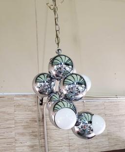 Mid Century Chrome Ceiling Light