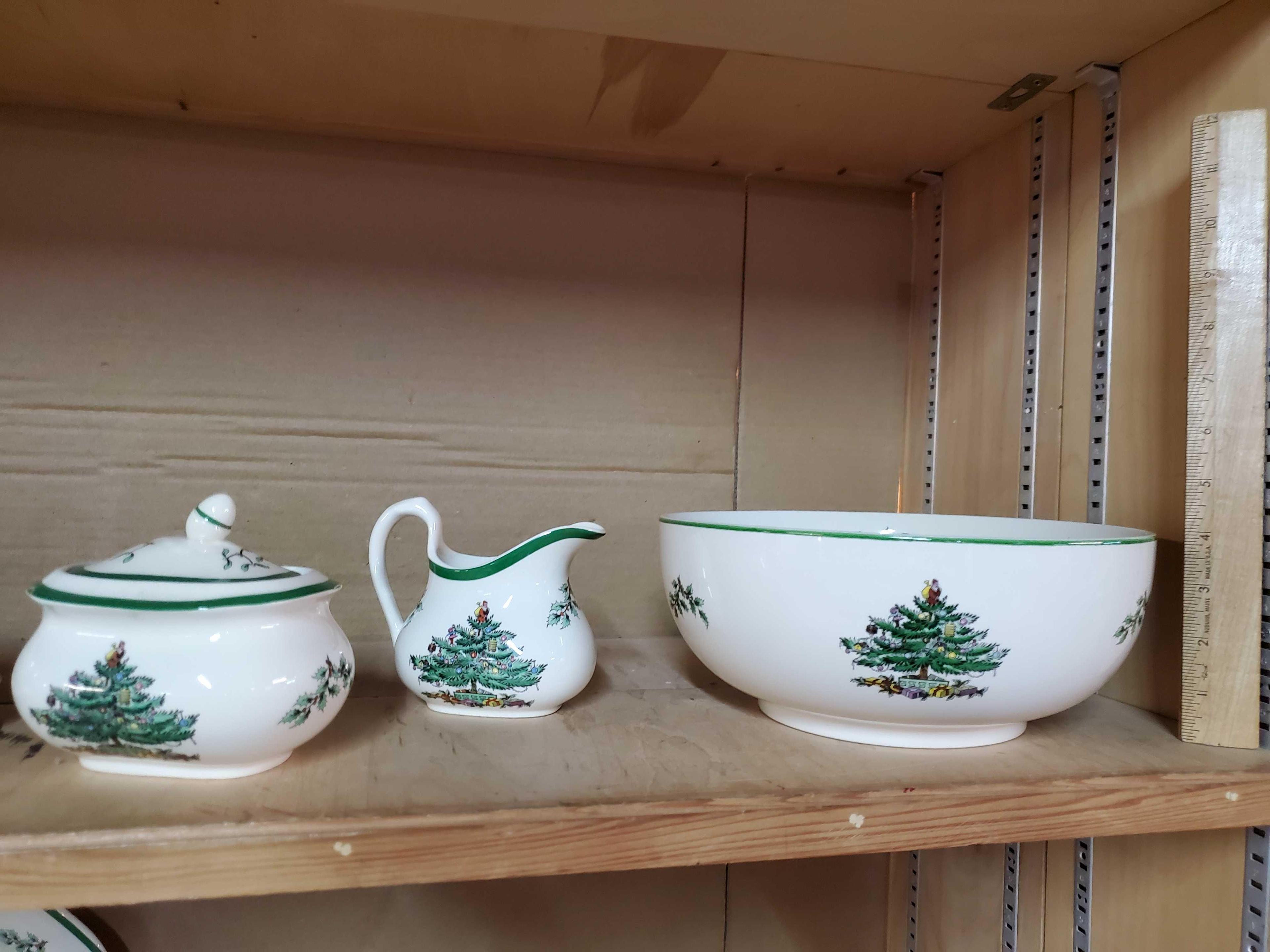 Service for 8 of Spode Christmas Tree China