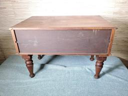 Antique Repurposed Spool Cabinet Table