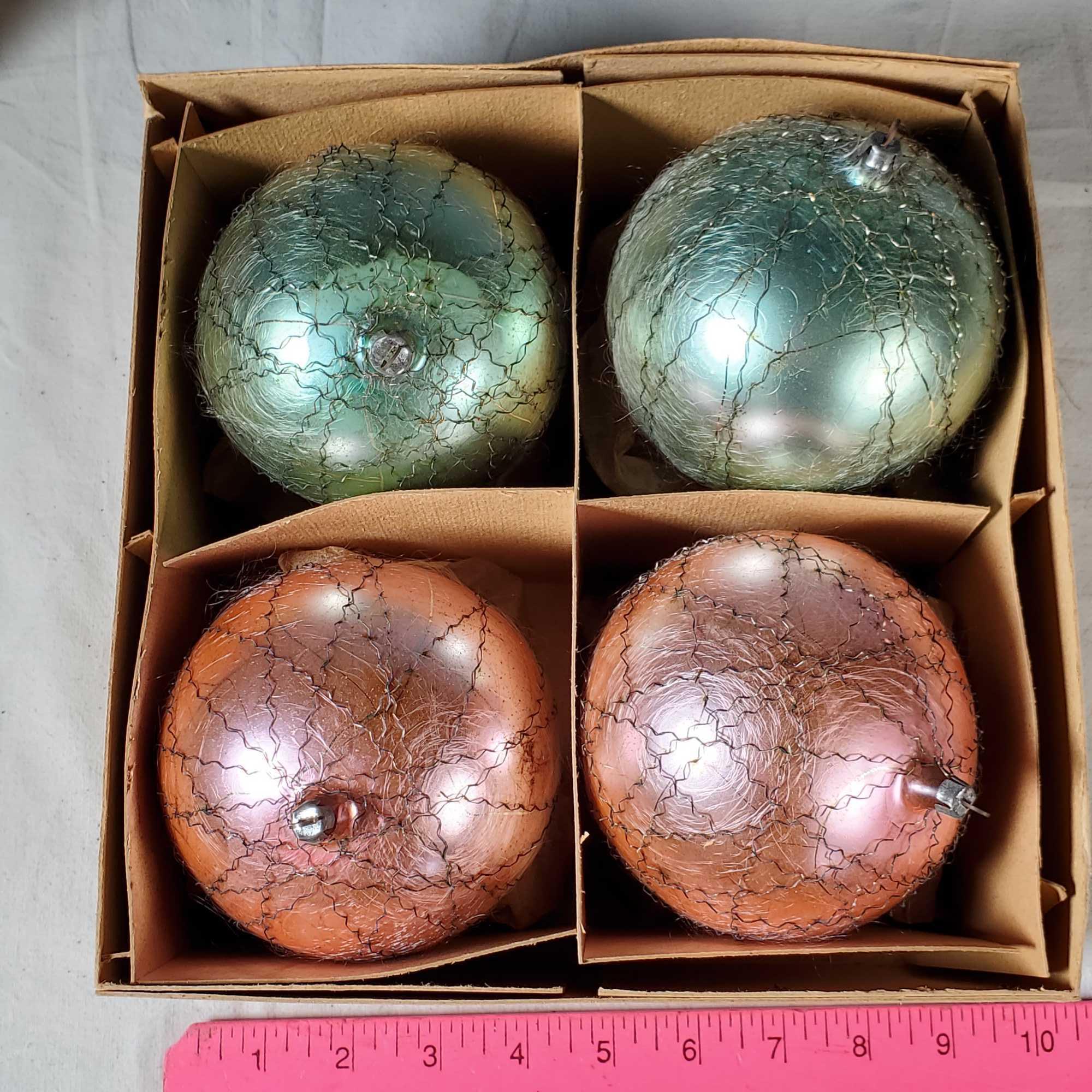 Collection of Approx 90 1940s-1960s Blown Glass Christmas Tree Ornaments