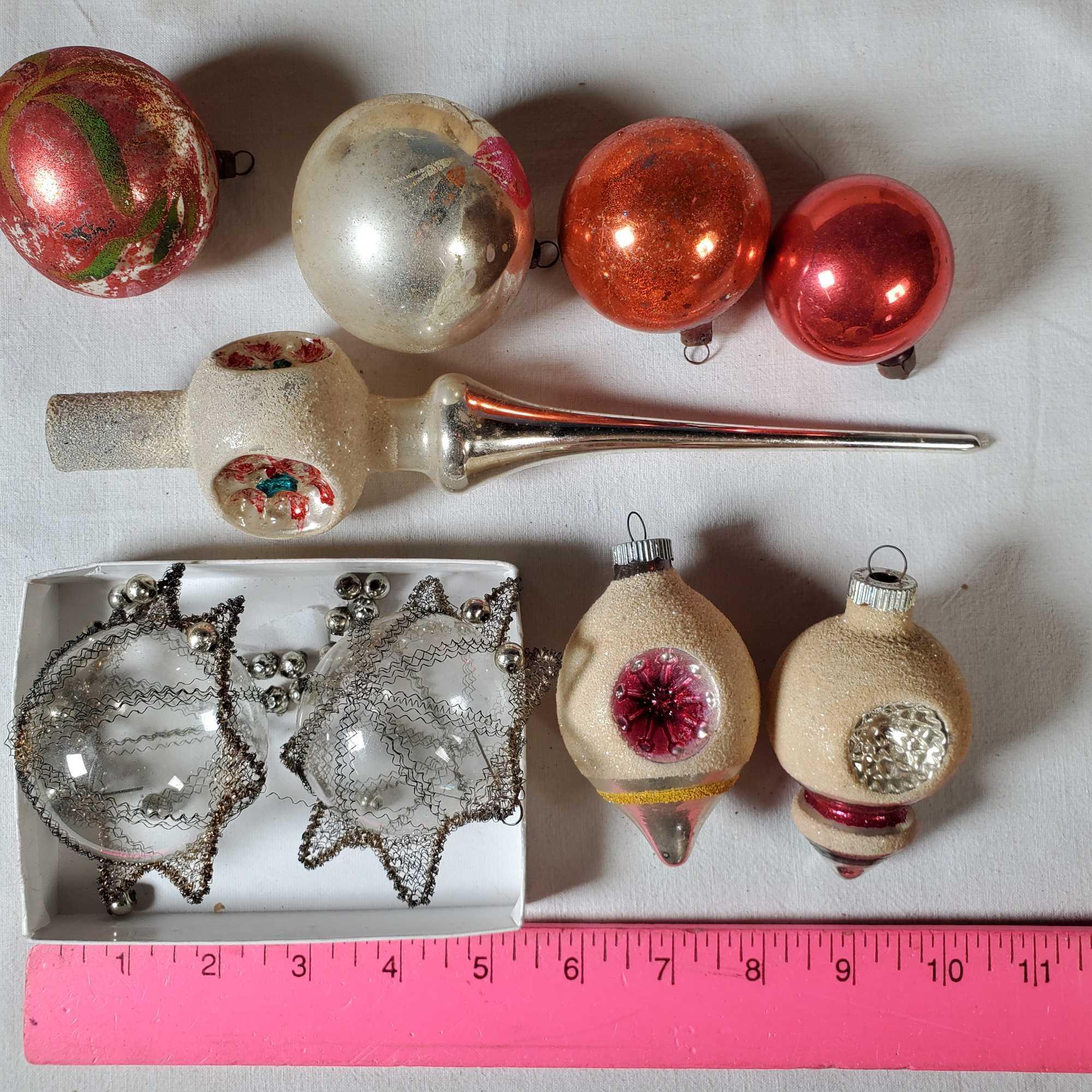 Collection of Approx 90 1940s-1960s Blown Glass Christmas Tree Ornaments