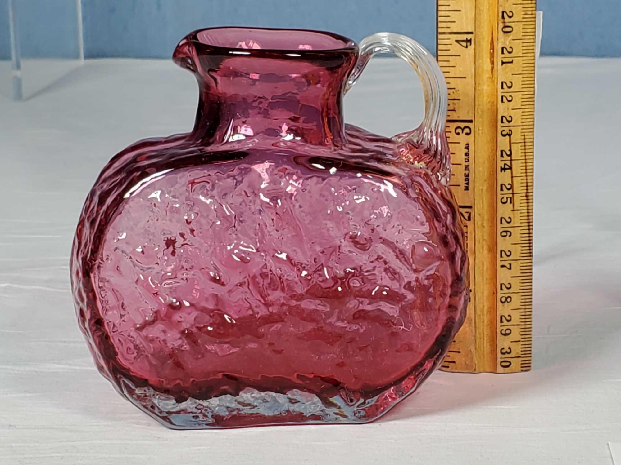 7 Pcs Cranberry and Related Glass