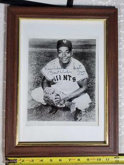 Baseball Lot with Wilmer Fileds and Monte Irwin, B&W Baseball Book, Carlos Santana 8x10 and More