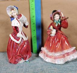 Four 8" Royal Doulton Lady Figurines