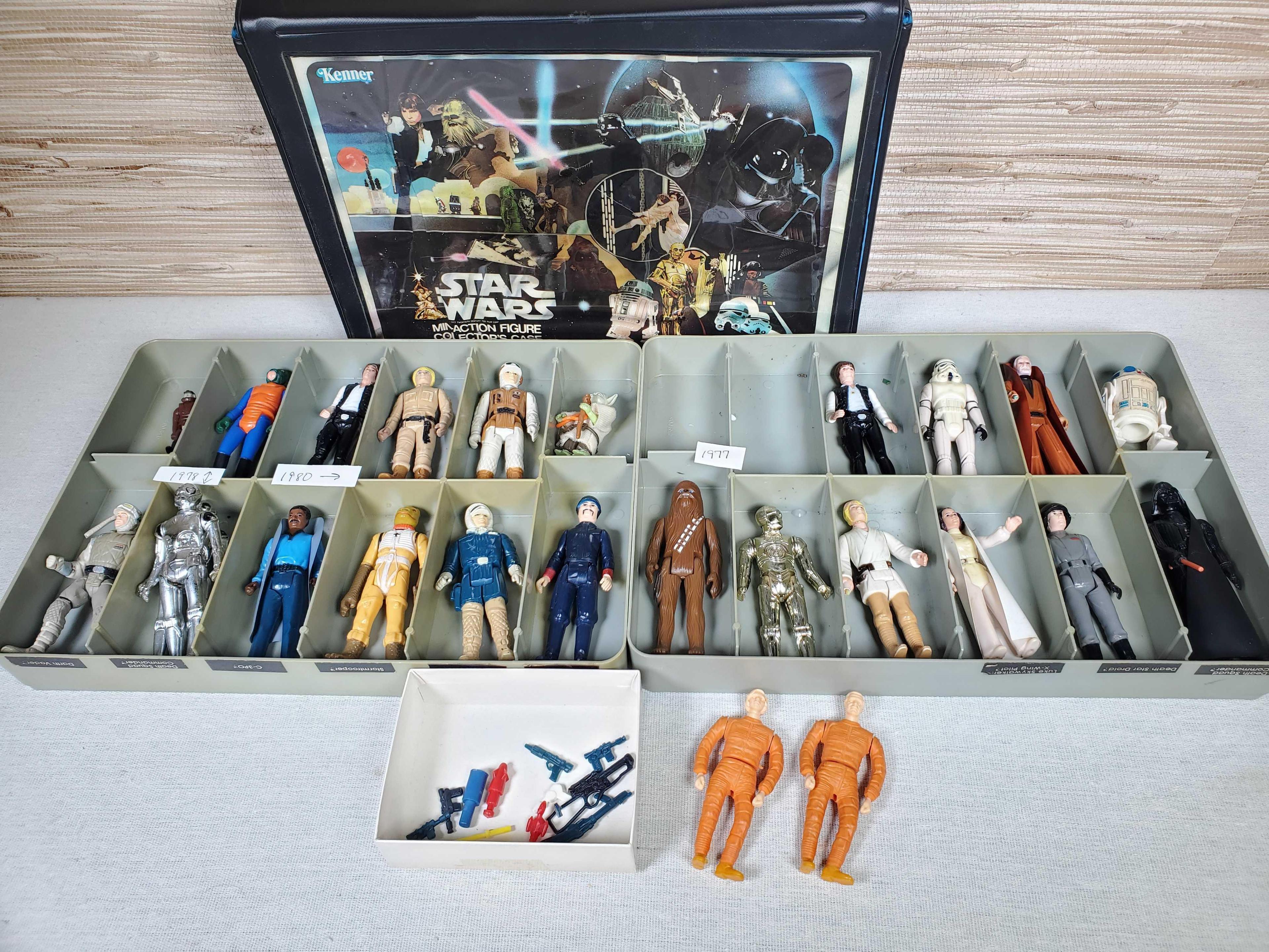 20 Vintage Miniature Kenner Star Wars Figures, 1977-80