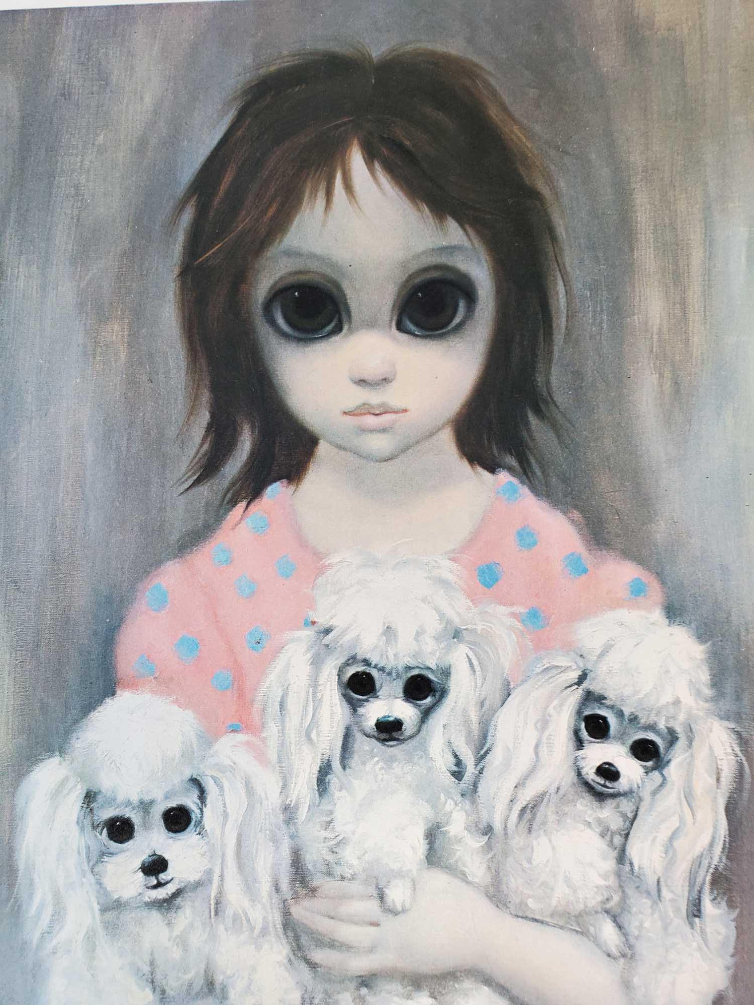 4 Original 1960s Big Eyes Children Lithographic Prints by Margaret and Walter Keane