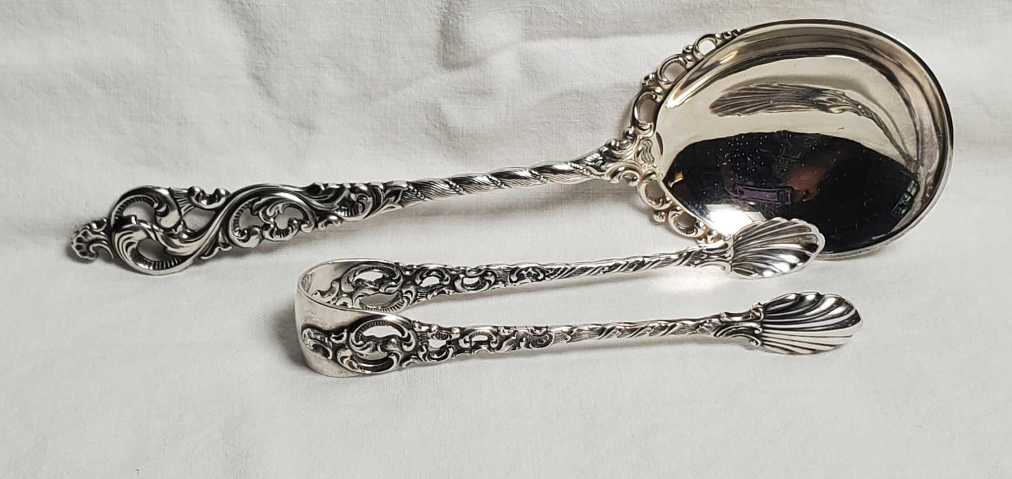 25 Pcs Brodrene Lohne & Magnus Aase 830S Norway Silver Flatware in Laila and Dobbel Rokokko Patterns