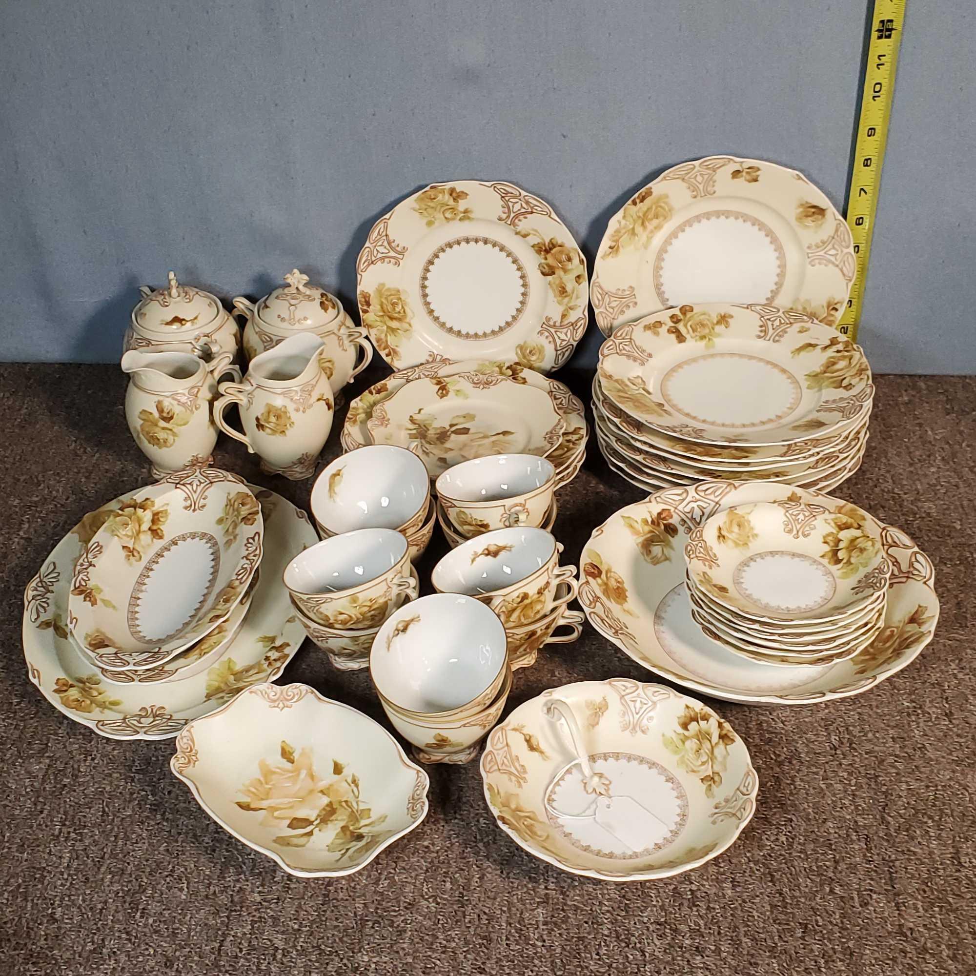 38 Pieces OHME Silesia Old ivory 82 China