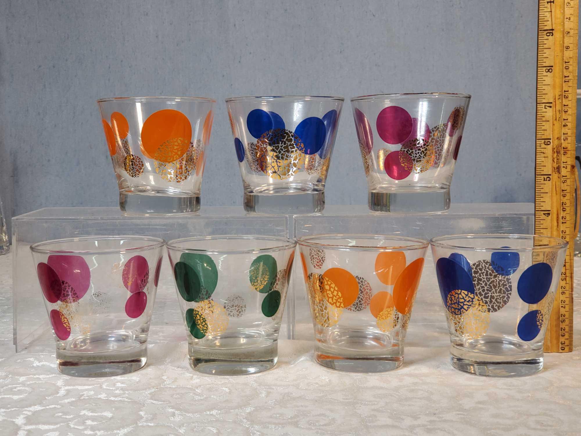 Vintage Barware Glasses, Stirrers, Cocktail Shakers and More