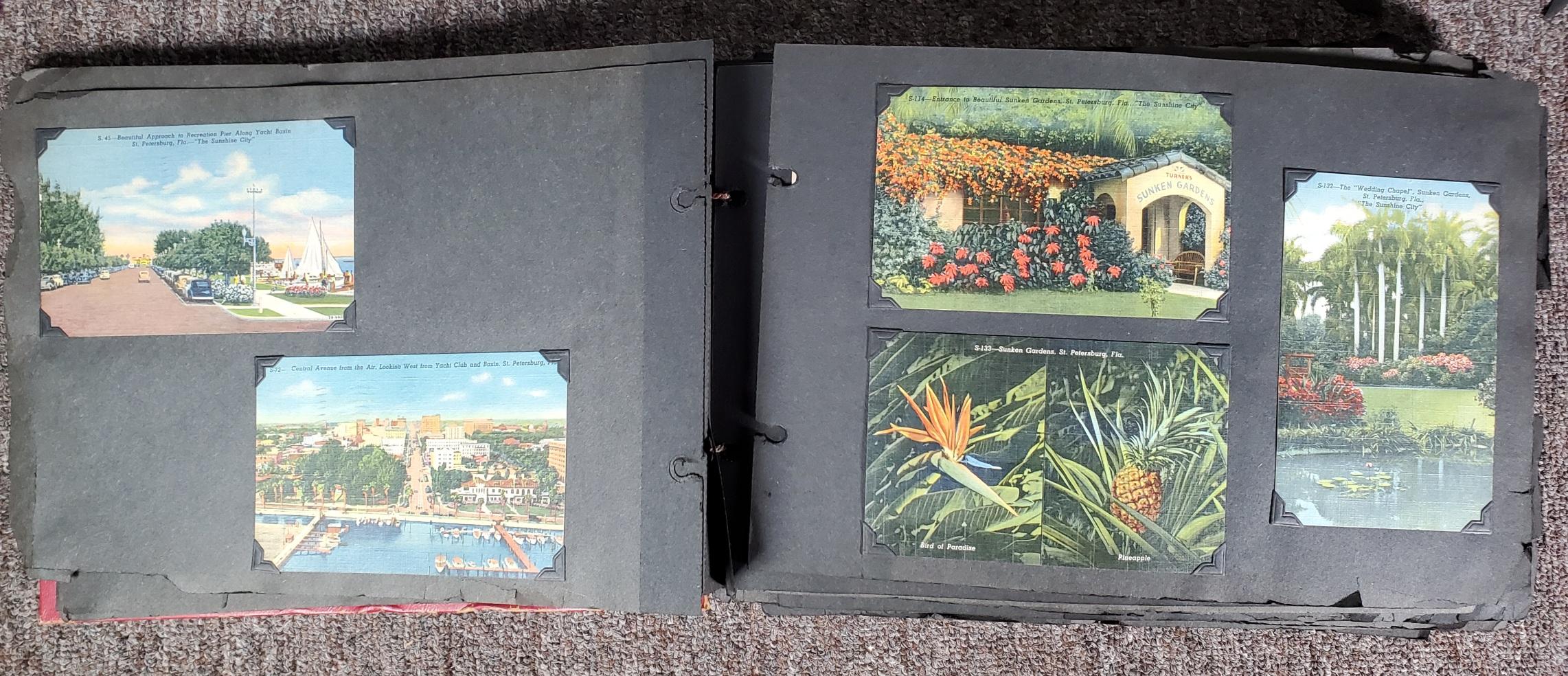 UPDATED PHOTOS! 225+ Vintage Florida Linen Postcard Album