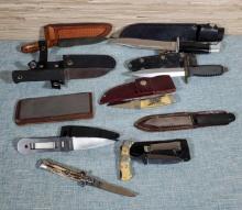 Collection of Estate Hunting Knives