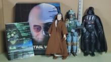 Anakin Skywalker Masterpiece Edition 13 1/2" Action Figure in Box, Bobba Fett and Darth Vader Figs