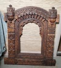 Vintage Hand Carved Wood Picture / Window Frame