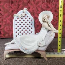 Lladro Numbered Limited Edition Garden Of Dreams Figure7643 in Original Box with COA and Stand