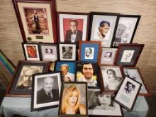 Large Collection of Vintage Signed Celebrity Photos incl. Andy Kaufman & Charlton Heston