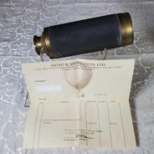 Antique Brass Telescope/Spy Glass with Chagrin Binding c 1870-1880