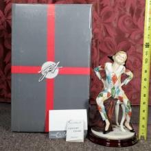 Harlequin 1994 Fifth Anniversary Giuseppe Armani Society Figurine by Florence In Original Box