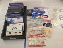 Large Lot Of United States Mint Proof & Uncirulated Coin Sets
