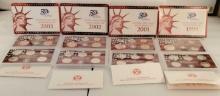 Lot Of 4 United States Silver Proof Sets All With COAs