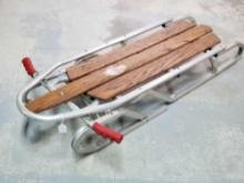 Vintage Duralite Racer Tubular Aluminum and Wood Slat 55" Sled