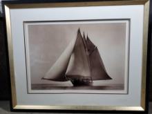 Art In Motion Mystic Sailing Ship Seaport Atlantic 1916 Framed Photo Print