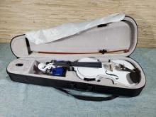 Electric Violin in Carrying Case with Tuner Sound Metronome