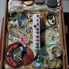 Case Lot Of Collectible Costume Jewelry And Accessories