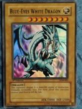 Yugioh Yu-Gi-Oh! Blue-Eyes White Dragon First Edition LOB-001 Ultimate Rare Trading Card M/NM