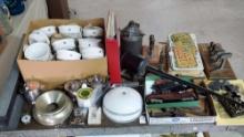 Half Cart Packed Full of Rail Road Collectibles, some Air Line and Auto Items