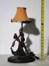 Bronze Lamp Base of 2 Dancer Figurines
