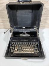 1934 Royal Model O Touch Control Portable Typewriter in Case