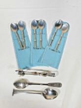 Sterling Silver 6 Tiffany & Co. Demitasse Spoons & More