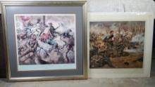 2 Signed And Numbered Don...Troiani Limited Edition Civil War Framed Prints
