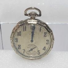 1924 Elgin 7 Jewel Model 3 Grade 303 12s Open Face Pocket Watch