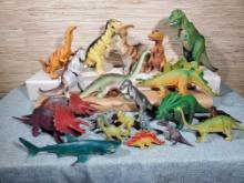 Fun Collection of Realistic Plastic Dinosaurs in a Variety of Sizes