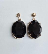 Smokey Quartz 10k Gold Earrings