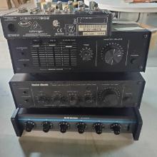 Lot Of 2 Amps & 2 Mixers Realistic, Radio Shack, Behringer And Shure