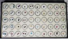 Try Lot of Mixed Facet Cut Gemstones in 50 Individual Display Capsules