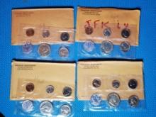 4 US Silver Mint Proof Sets - 1961, 1962, 1963 and 1964