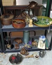 2 Shelves of Antique and Related Collectibles