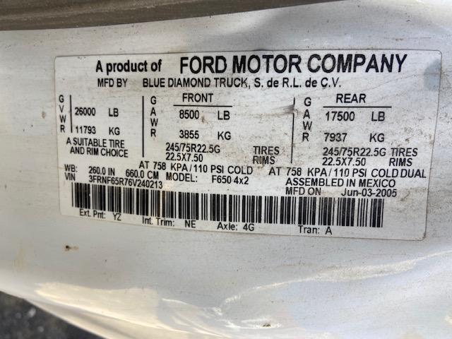 Ford F650 4x2 XLT superduty