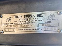 1995 Mack RD688S Dump Truck