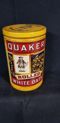 Tin, Quaker Rolled White Oats