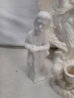 lot ceramic angels and cherubs