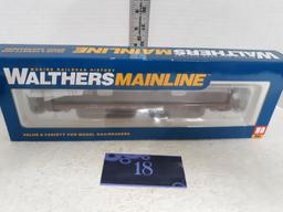 HO Scale, Walthers Mainline, 75' Pback Flatcar, Chic, Burlington , Quincy, WAL9105201