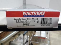 HO Scale, Walthers Ready-to-Run, Santa Fe, P-S Observation Lounge, WAL9329728